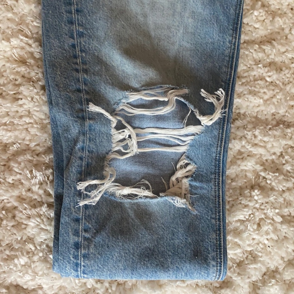 Denim jeans.